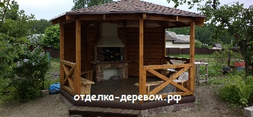 заказать деревянную беседку