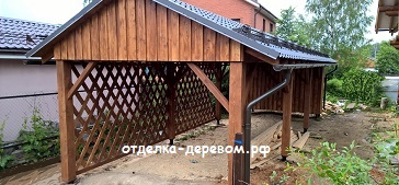 деревянный навес фото