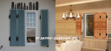 Деревянные ставни фото