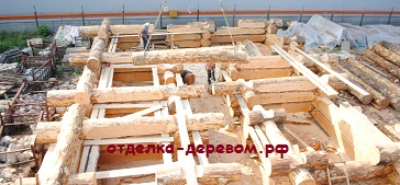 сборка сруба
