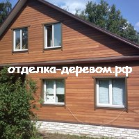отделка фасада термолиственницей